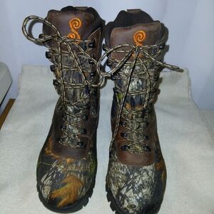 She Camouflage Lace-Up Boots 6